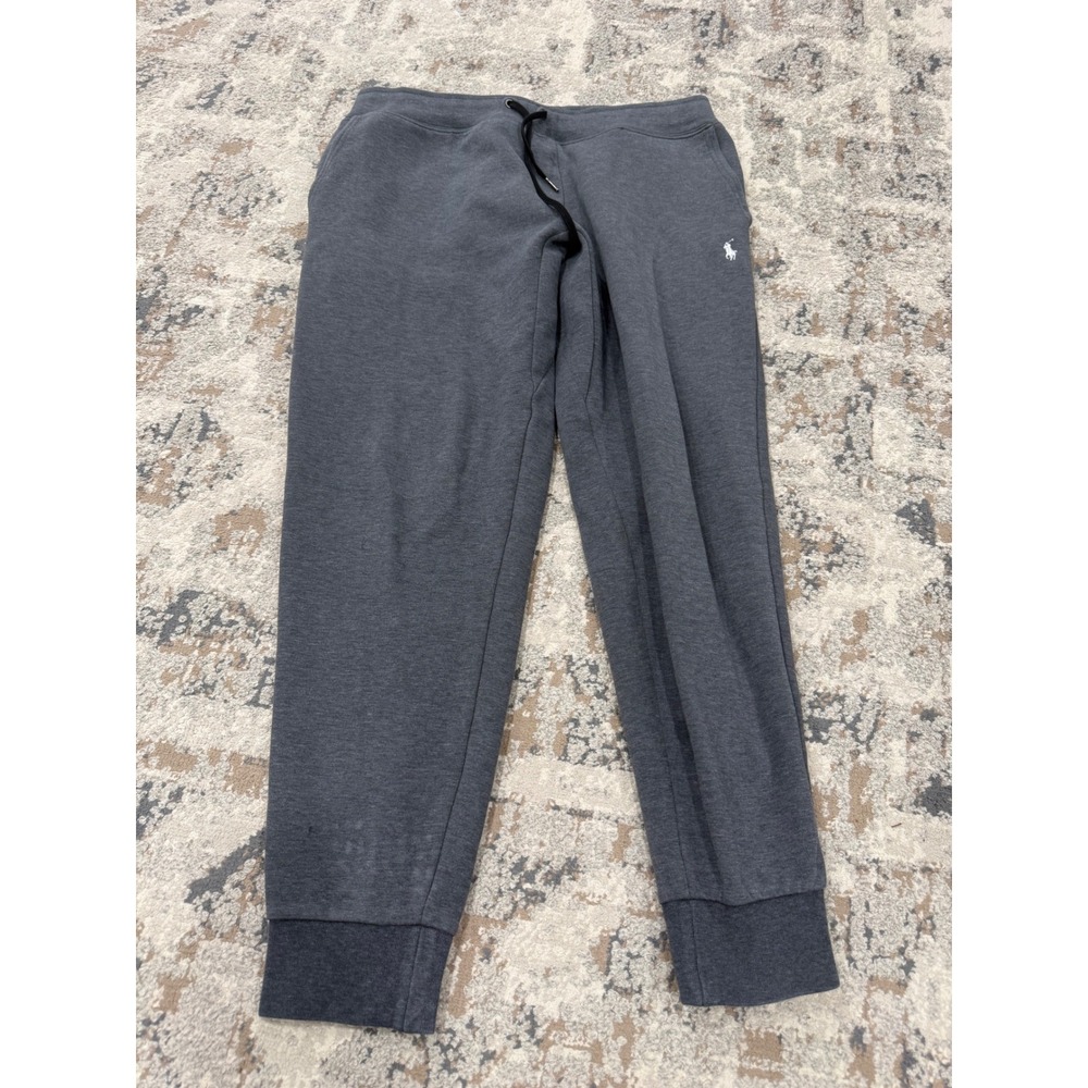 Polo Ralph Lauren Mens Charcoal Gray Heather Jogger Sweatpants Large